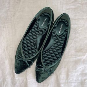 Birdies ‘The Goldfinch’ Green Ballet Flats